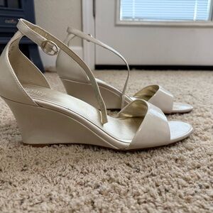 Naturalizer Elegant Cream Wedge Sandals 13M